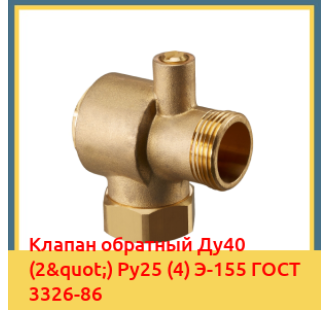 Клапан обратный Ду40 (2") Ру25 (4) Э-155 ГОСТ 3326-86 в Атырау