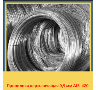 Проволока нержавеющая 0,5 мм AISI 420 в Атырау