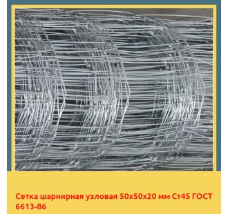 Сетка шарнирная узловая 50х50х20 мм Ст45 ГОСТ 6613-86 в Атырау