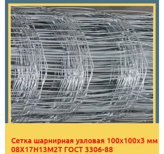 Сетка шарнирная узловая 100х100х3 мм 08Х17Н13М2Т ГОСТ 3306-88 в Атырау